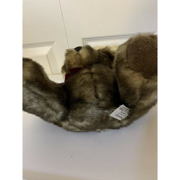 Russ Toy Company Bombay Danny‎ Faux Mink Teddy Bear 14 Inch Brown - Picture 7 of 8